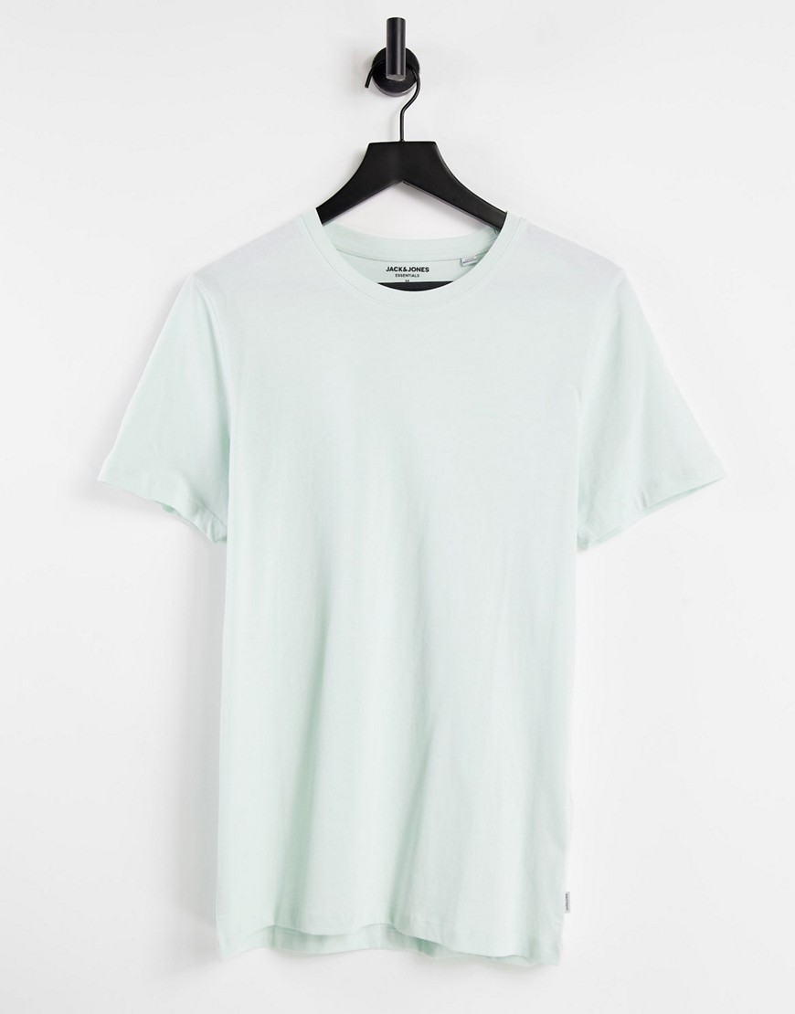 Jack & Jones – Essential – Blekgrön t-shirt med rund halsringning-Grön/a
