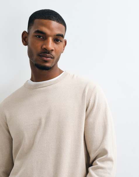 Jack & Jones essential gebreide trui in beige - view 1