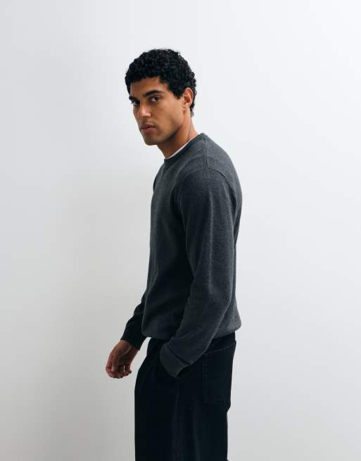 Jack & Jones Essential-Strickpullover in Dunkelgrau, 5 von 5