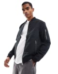 [Jack & Jones] Jack & Jones Essentials bomber jacket in black L Black