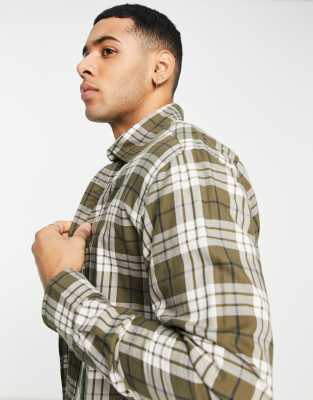 Essentials - Camicia kaki a quadri-Verde - Jack&Jones Camicia donna  - immagine2
