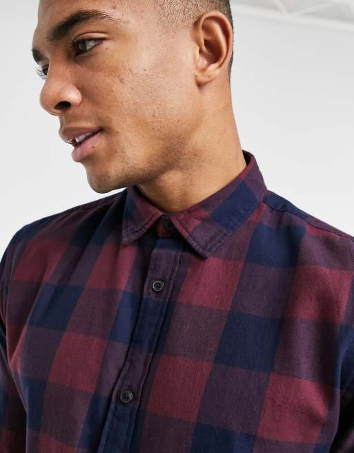 Jack & Jones Essentials - Chemise à carreaux - Bordeaux, 3 de 4
