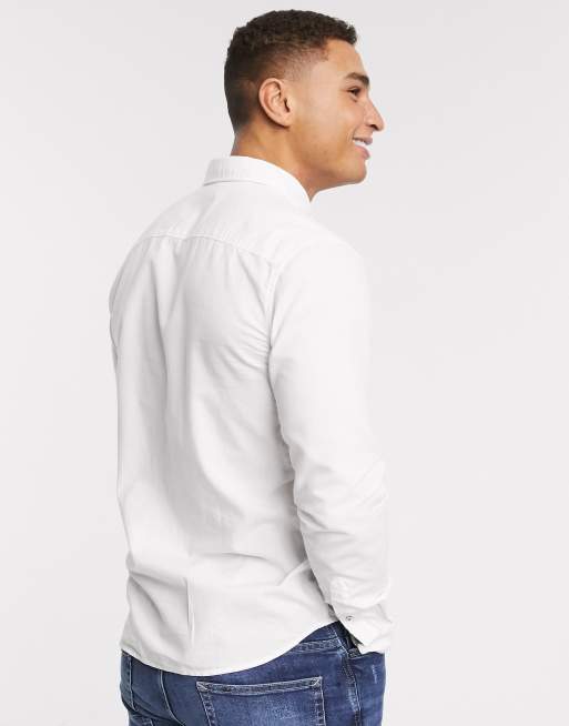 Jack & Jones - Essentials - Chemise ajustée en lin mélangé - Blanc, 2 de 4