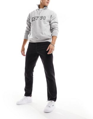 Jack & Jones Essentials Chris relaxed fit jean in washed black  - ASOS Price Checker