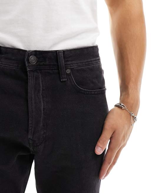 Jack & Jones Essentials - Chris - Lige jeans forvasket sort , 4 af 5