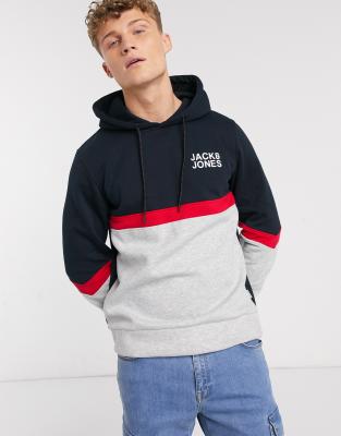 jack and jones grey hoodie