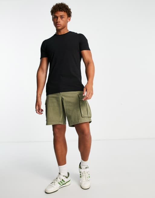 Jack & Jones Essentials – Czarny bawełniany T-shirt z okrągłym dekoltem , 2 z 4