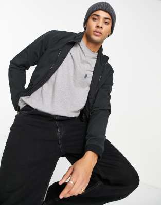 Jack & Jones Essentials harrington jacket in black  - ASOS Price Checker