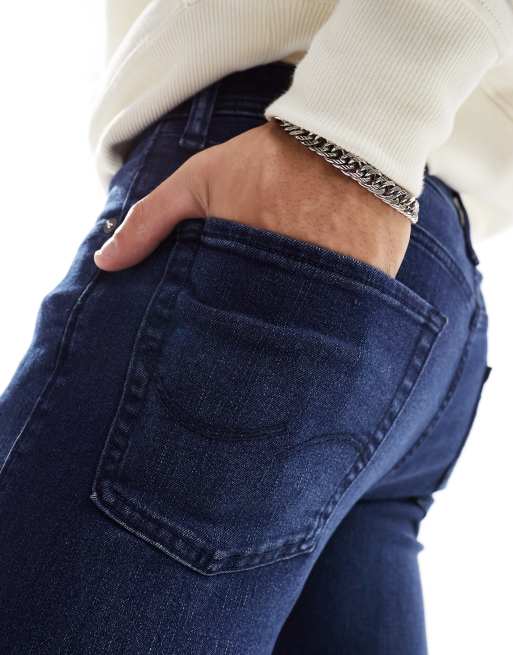 Jack & Jones - Essentials Glenn - Indigoblå jeans i slim fit , 2 af 5