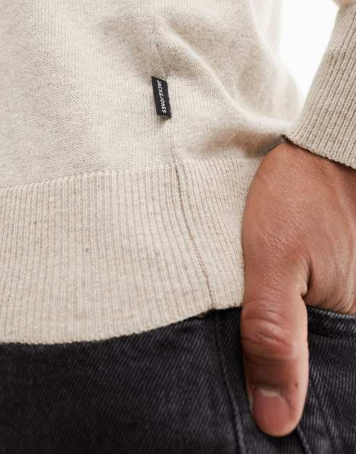 Jack & Jones Essentials – jasnobeżowy sweter z golfem, 2 z 4