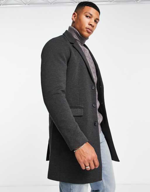 Charcoal shop grey overcoat