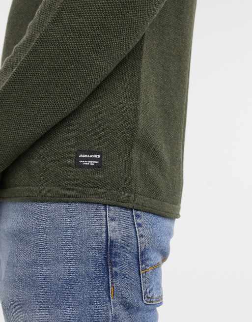 Jack & Jones Essentials – Kakifärgad tröja med raglanärmar, 3 av 4