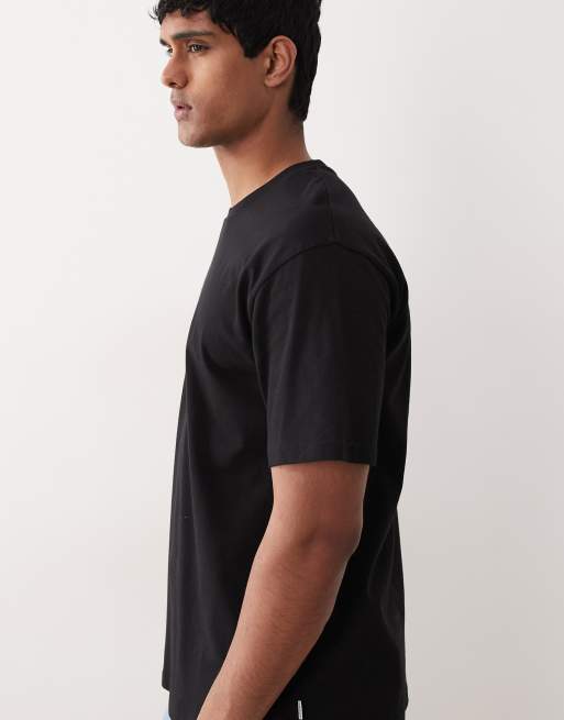 Jack & Jones – Essentials – Klassisches, schwarzes T-Shirt, 4 von 5