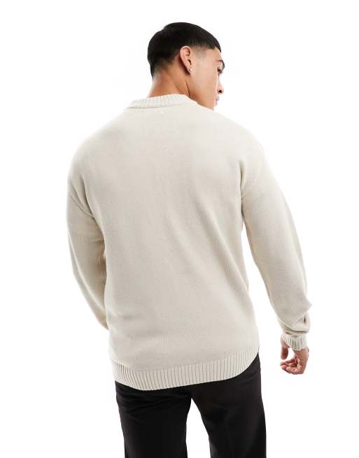 Essentials best sale white sweater