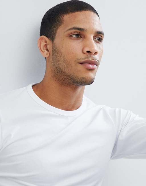 Jack & Jones – Essentials – Langärmliges T-Shirt in Weiß, 2 von 3