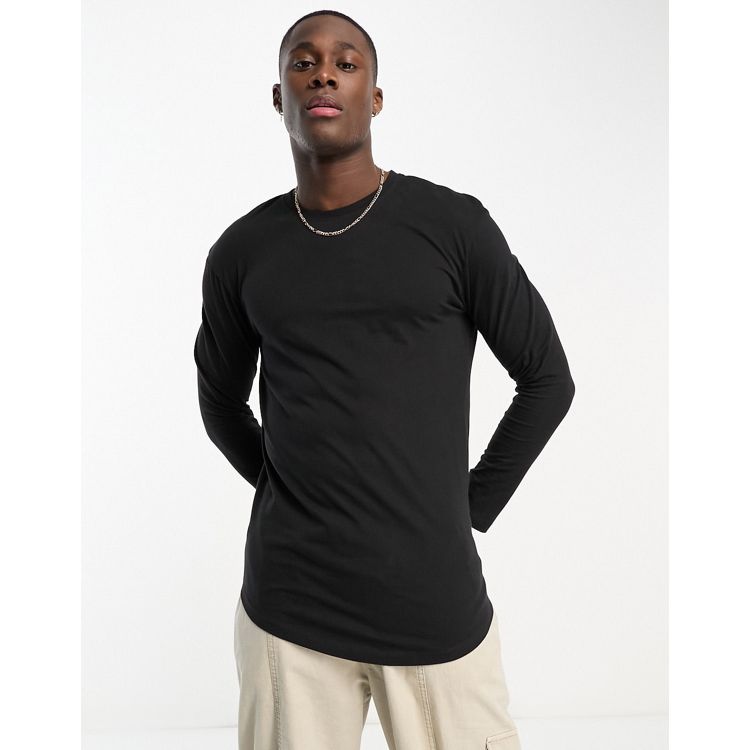Frank And Oak The Slim Fit Essential T-Shirt in Black