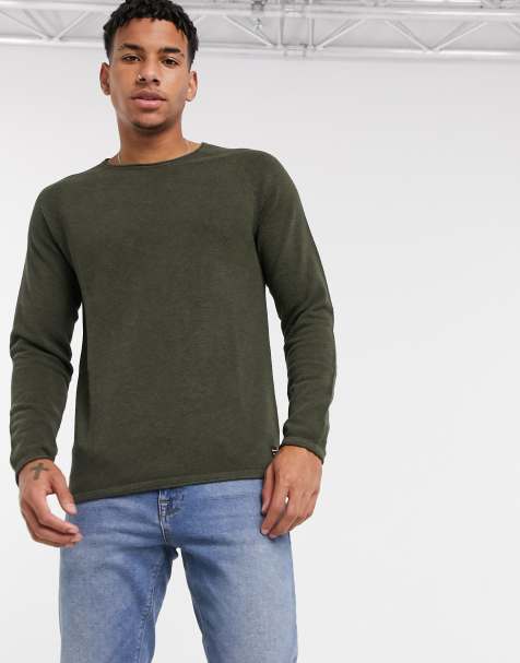 Jack & Jones Essentials - Maglione con maniche raglan kaki - view 1
