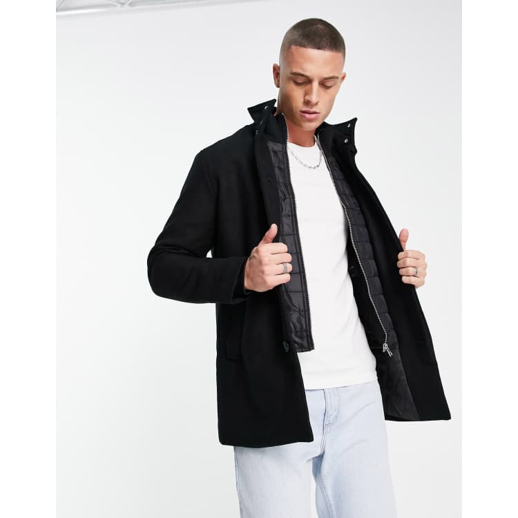 Jack Jones Essentials Manteau en laine avec int rieur