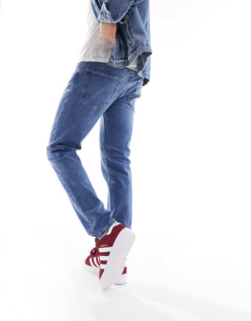 Jack & Jones Essentials – Mike – Jasnoniebieskie jeansy ze zwężanymi nogawkami, 3 z 5