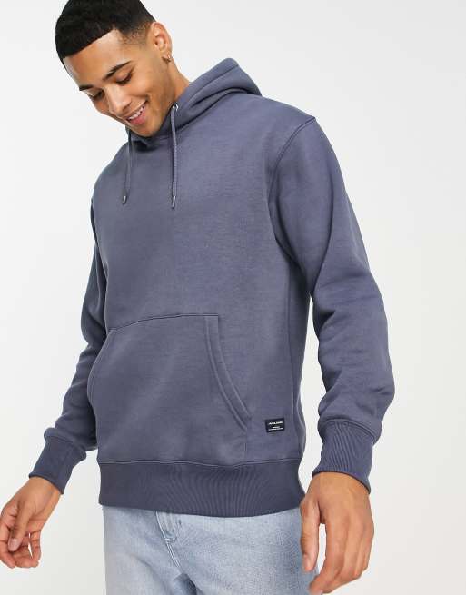 Jack & Jones – Essentials – Oversize-Kapuzenpullover in Blau