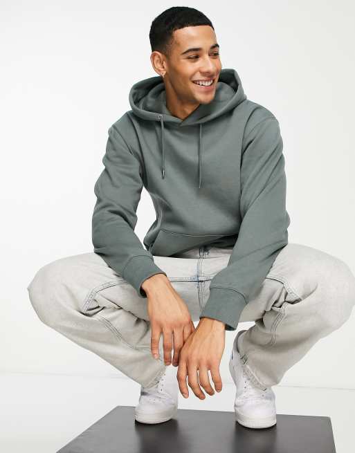 Jack Jones Essentials oversized hoodie in dark grey