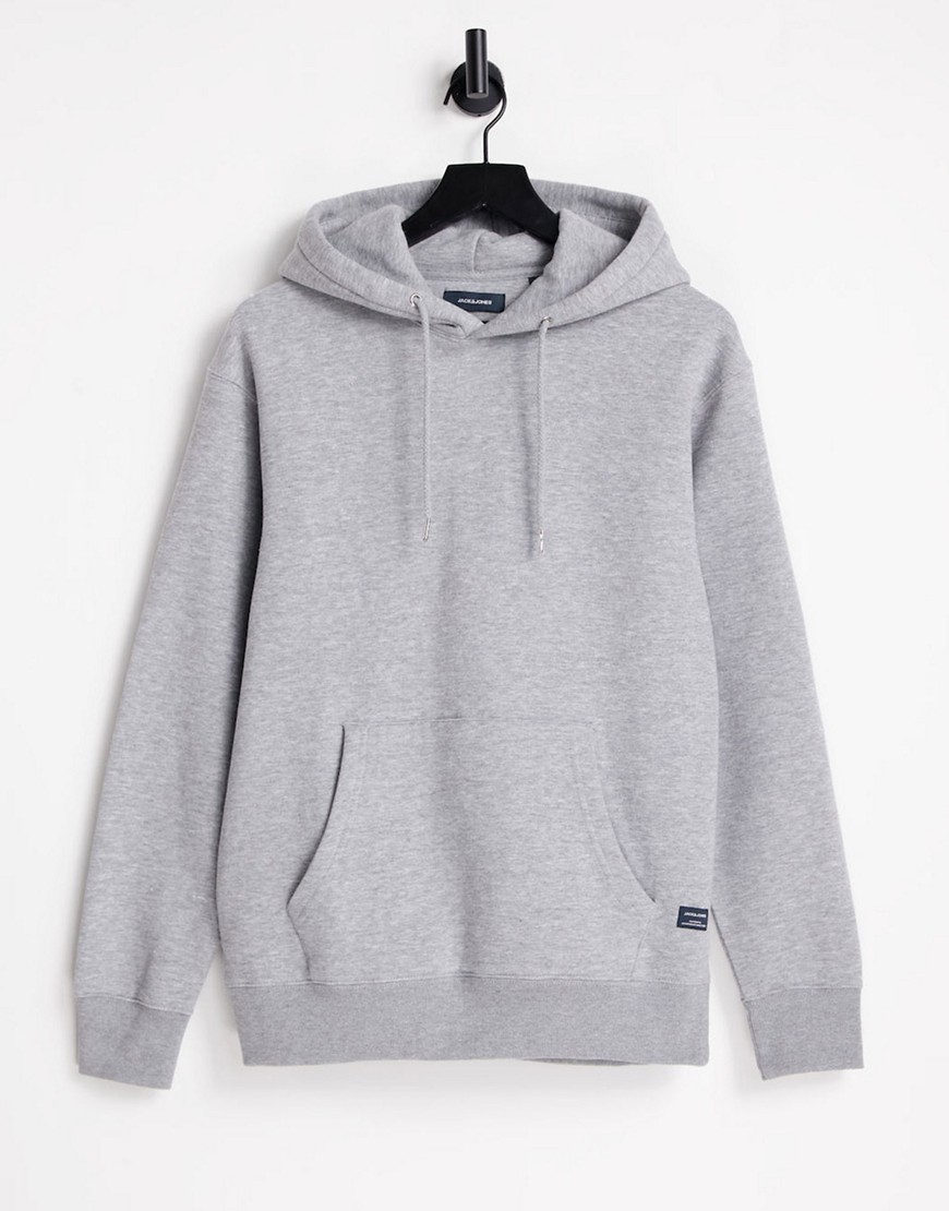 Jack & Jones Essentials oversized hoodie in light grey