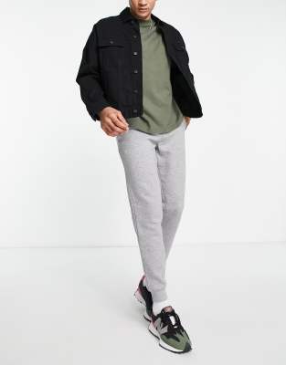 Jack & Jones Essentials slim jogger in light grey  - ASOS Price Checker