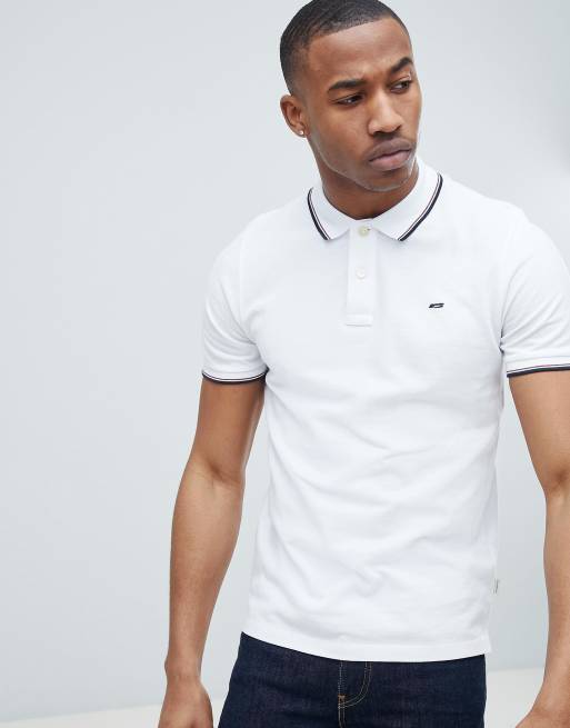 Jack & Jones Essentials polo shirt with tipping | ASOS