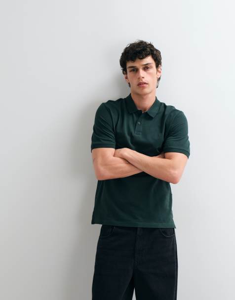 Jack & Jones – Essentials – Polohemd in Tannengrün - view 1