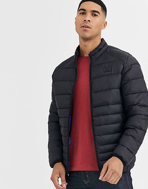 Jack & Jones Essentials puffer jacket with stand collar | ASOS