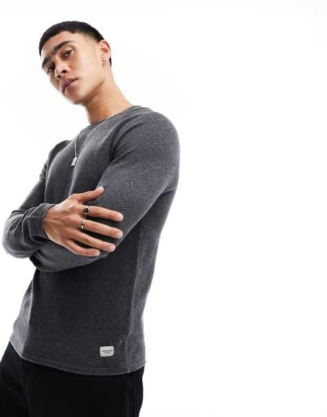 Jack & Jones - Essentials - Pull ras de cou - Gris - view 1