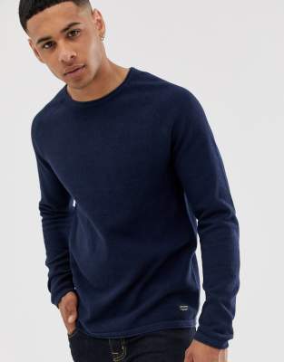 knitted crew neck jumper