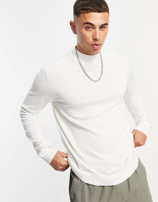 Jack & Jones Essentials – Rollkragenpullover in Weiß, 3 von 4