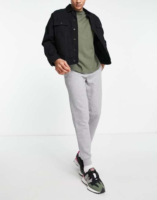 Jack & Jones Essentials – Schmal geschnittene Jogginghose in Hellgrau 