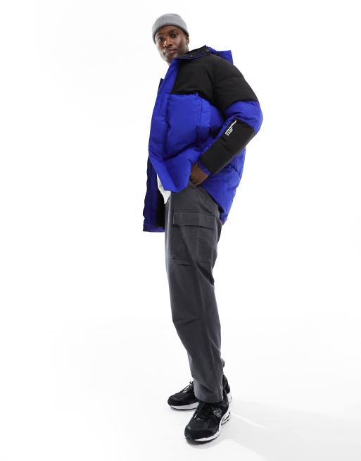 Jack & Jones Essentials – Schwerer Stepp-Parka in Blau und Schwarz, 4 von 4
