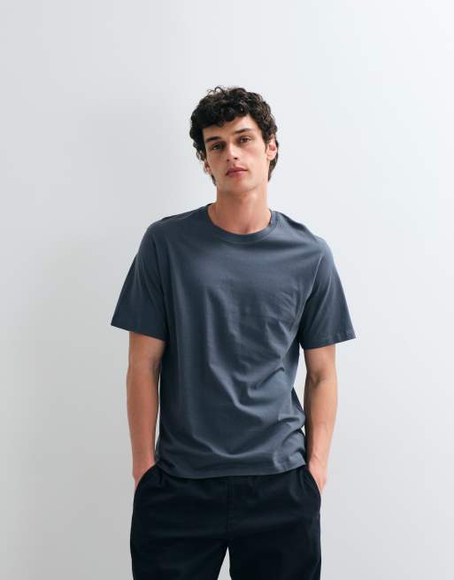 Jack & Jones - Essentials - Skiferblå T-shirt, 4 af 5