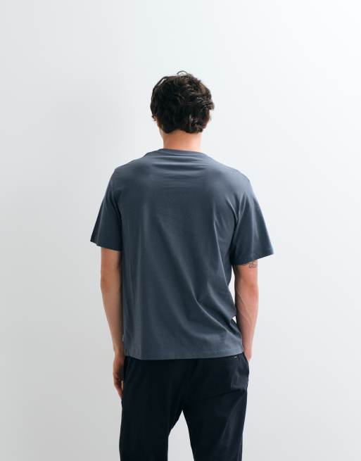 Jack & Jones - Essentials - Skiferblå T-shirt, 5 af 5
