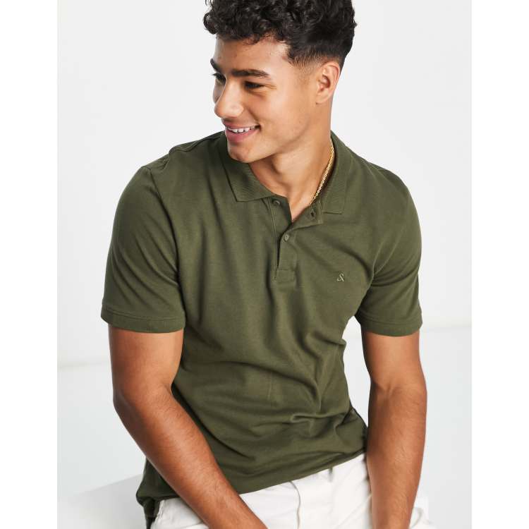 【STONE 】Logo Patch Slim Fit Short Sleeve Polo Shirt Stone Island Patch Logo Polo Shirt Slim Fit White – Garmz