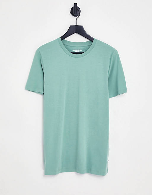 Jack & Jones - Essentials - Slim-fit T-shirt in bleek groen