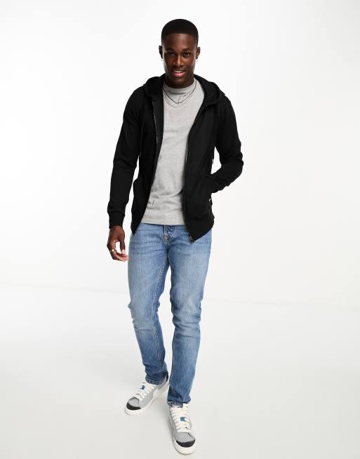 Jack & Jones Essentials - Sweat à capuche zippé - Noir, 3 de 4