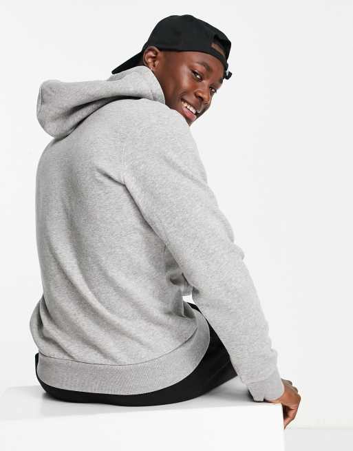 Jack & Jones Essentials – Szara melanżowa bluza z kapturem i logo, 2 z 4