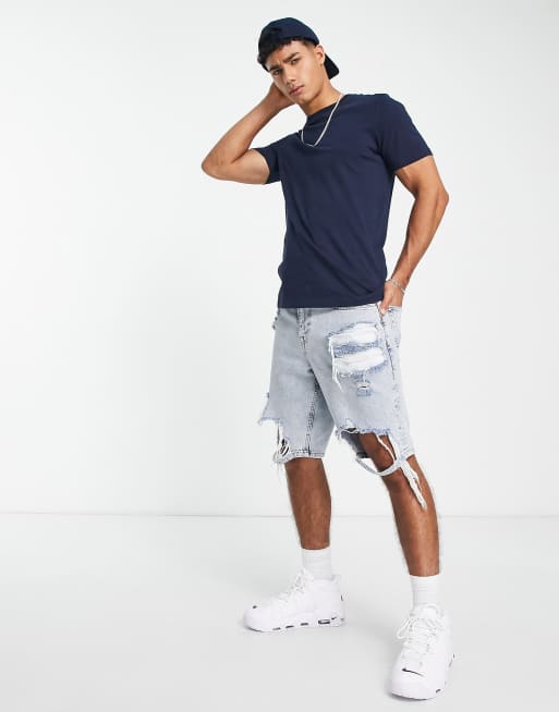 Jack & Jones - Essentials - T-shirt en coton à col ras de cou - Bleu marine, 3 de 4