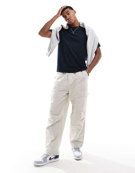 Jack & Jones Essentials t-shirt in cotton with crew neck in navy - NAVY, 2 of 4