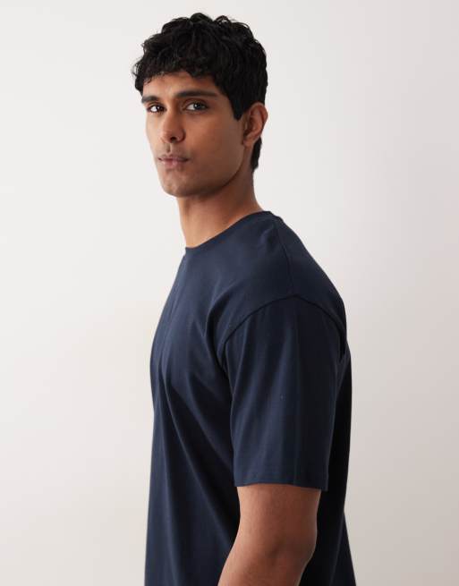 Jack & Jones – Essentials – T-Shirt in Marine, 4 von 5