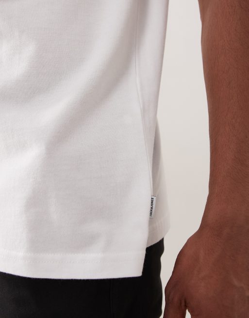 Jack & Jones essentials t-shirt in white, 3 of 5
