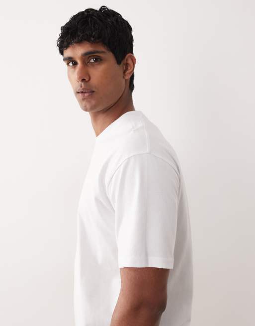 Jack & Jones essentials t-shirt in white, 4 of 5