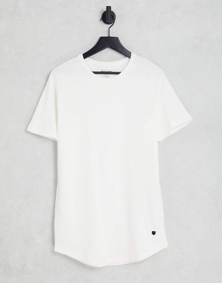 Absorberend Terugspoelen Opiaat Jack & Jones - Essentials - Long fit t-shirt with curved hem in white, part  of co-ord set - ASOS NL | StyleSearch