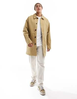 Jack & Jones Essentials Trench In Beige-neutral