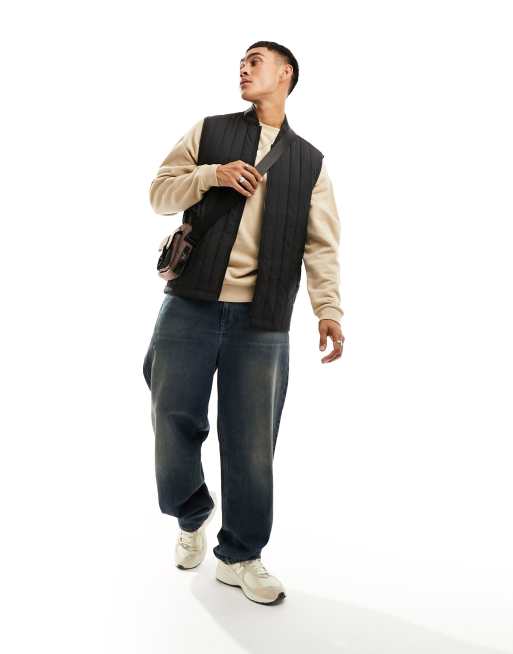 Jack & Jones Essentials - Vatteret vest i sort