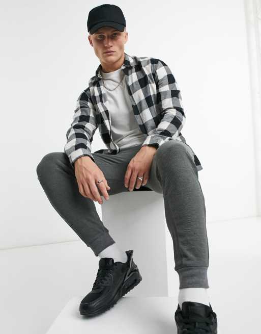 Jack & Jones – Essentials – Vit rutig skjorta, 4 av 4